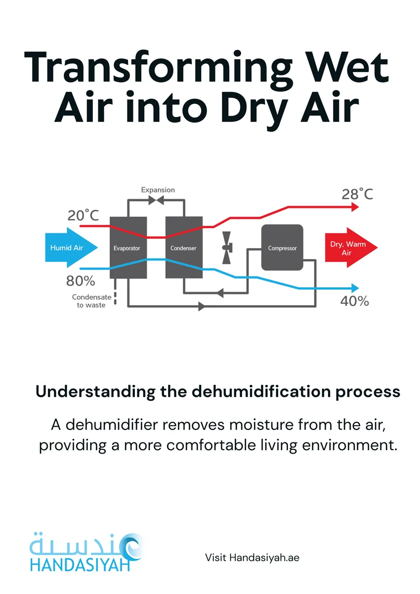 Transforming Wet Air into Dry Air